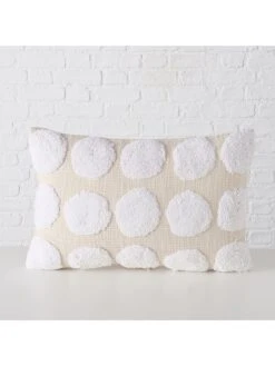 2-delige Set: Kussens "Tuffpa" Beige/wit - (L)60 X (B)40 Cm -Boltze boltze 2 delige set kussens tuffpa beige wit l 60 x b 40 cm 3