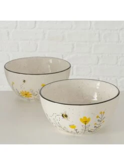 2-delige Set: Mueslikommen "Bieni" Crème - 850 Ml -Boltze boltze 2 delige set mueslikommen bieni creme 850 ml 3