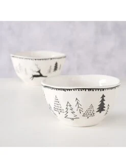 2-delige Set: Mueslikommen "Madalyn" Wit - Ø 15 Cm -Boltze boltze 2 delige set mueslikommen madalyn wit o 15 cm 5