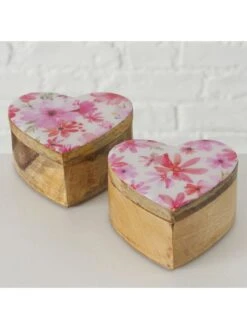 2-delige Set: Opbergboxen "Rosella" Lichtbruin/lichtroze - (H)6 Cm -Boltze boltze 2 delige set opbergboxen rosella lichtbruin lichtroze h 6 cm 4