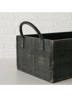 2-delige Set: Opbergkisten "Premium" Zwart -Boltze boltze 2 delige set opbergkisten premium zwart 5