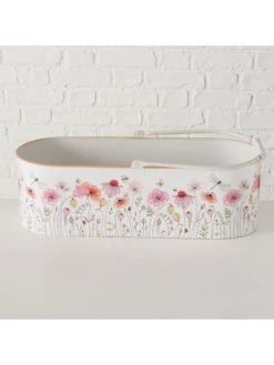 2-delige Set: Plantenpotten "Babette" Wit/meerkleurig -Boltze boltze 2 delige set plantenpotten babette wit meerkleurig 1