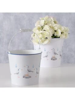 2-delige Set: Plantenpotten "Jannes" Wit -Boltze boltze 2 delige set plantenpotten jannes wit 1