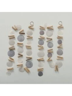 2-delige Set: Slingers "Nerida" Crème/grijs - (L)180 Cm -Boltze boltze 2 delige set slingers nerida creme grijs l 180 cm 1