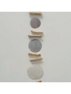 2-delige Set: Slingers "Nerida" Crème/grijs - (L)180 Cm -Boltze boltze 2 delige set slingers nerida creme grijs l 180 cm 3