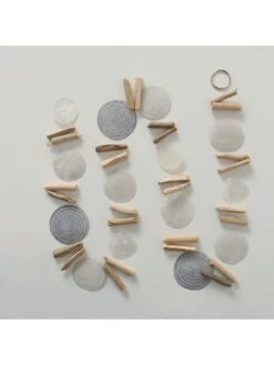 2-delige Set: Slingers "Nerida" Crème/grijs - (L)180 Cm -Boltze boltze 2 delige set slingers nerida creme grijs l 180 cm 4