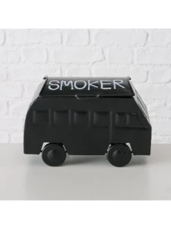 2-delige Set: Stormasbakken "Moby" Zwart/zilverkleurig - (B)21 X (H)14 Cm -Boltze boltze 2 delige set stormasbakken moby zwart zilverkleurig b 21 x h 14 cm 4