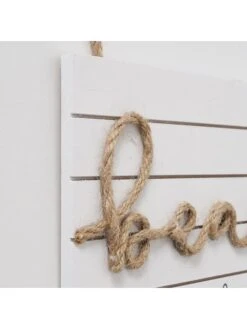 2-delige Set: Tekstbordjes "Salted" Wit - (B)26 X (H)18 Cm -Boltze boltze 2 delige set tekstbordjes salted wit b 26 x h 18 cm 4