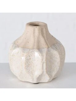 2-delige Set: Vazen "Malia" Beige - (H)9 Cm -Boltze boltze 2 delige set vazen malia beige h 9 cm 2