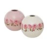 2-delige Set: Vazen "Roselia" Crème/lichtroze - (H)10 X Ø 10 Cm -Boltze boltze 2 delige set vazen roselia creme lichtroze h 10 x o 10 cm