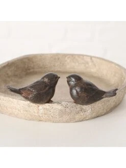 2-delige Set: Vogeldrinkbakken "Lubin" Lichtbruin - (H)6 X Ø 21 Cm -Boltze boltze 2 delige set vogeldrinkbakken lubin lichtbruin h 6 x o 21 cm 2