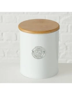 2-delige Set: Voorraadpotten "Homa" Wit -Boltze boltze 2 delige set voorraadpotten homa wit 3