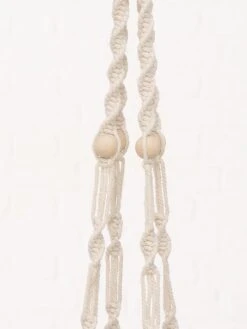 2-delige Set: Windlichten "Makramee" Crème - (H)85 Cm -Boltze boltze 2 delige set windlichten makramee creme h 85 cm 3