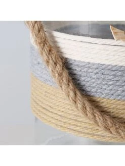 2-delige Set: Windlichten "Strips" Lichtbruin - (H)21 X Ø 17 Cm -Boltze boltze 2 delige set windlichten strips lichtbruin h 21 x o 17 cm 3