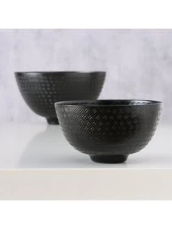 2-deligeset: Kommen "Noorwijk" Zwart -Boltze boltze 2 deligeset kommen noorwijk zwart 4