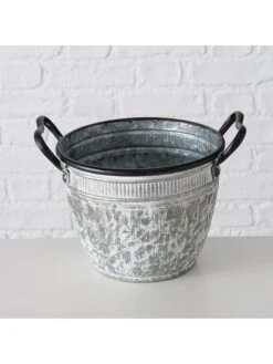 3-delige Set: Bloempotten "Adelia" Grijs -Boltze boltze 3 delige set bloempotten adelia grijs 5