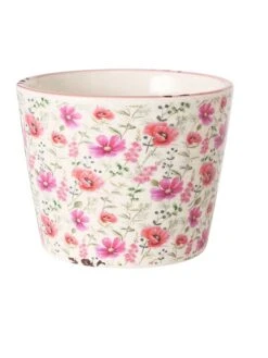 3-delige Set: Bloempotten "Melina" Wit/roze -Boltze boltze 3 delige set bloempotten melina wit roze 2