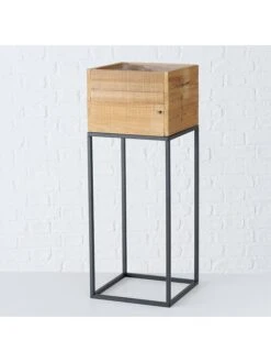 3-delige Set: Bloempotten "Peyo" Naturel/zwart -Boltze boltze 3 delige set bloempotten peyo naturel zwart 4