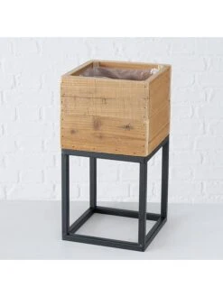 3-delige Set: Bloempotten "Peyo" Naturel/zwart -Boltze boltze 3 delige set bloempotten peyo naturel zwart 6