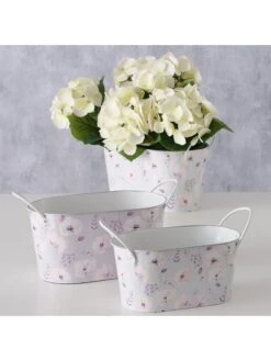 3-delige Set: Bloempotten 'Sarah" Lichtblauw -Boltze boltze 3 delige set bloempotten sarah lichtblauw 2