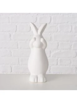 Boltze -Boltze boltze 3 delige set decoratieve figuren hoppy wit h 15 cm 1