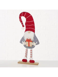 3-delige Set: Decoratieve Figuren "Lucky" Rood/grijs - (H)51 Cm -Boltze boltze 3 delige set decoratieve figuren lucky rood grijs h 51 cm 2