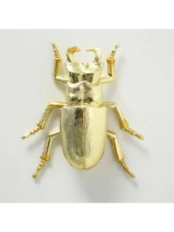 3-delige Set: Decoratieve Figuur "Kever" Goudkleurig - (H)3,5 Cm -Boltze boltze 3 delige set decoratieve figuur kever goudkleurig h 3 5 cm 2