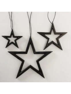 3-delige Set: Decoratieve Hangers "Taumi" Zwart -Boltze boltze 3 delige set decoratieve hangers taumi zwart 4