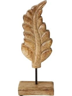 3-delige Set: Decoratieve Objecten "Blad" Naturel - (B)12 X (H)30 X (D)6,5 Cm -Boltze boltze 3 delige set decoratieve objecten blad naturel b 12 x h 30 x d 6 5 cm 2