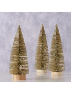 3-delige Set: Decoratieve Objecten "Tarvo" Goudkleurig - (H)32 Cm -Boltze boltze 3 delige set decoratieve objecten tarvo goudkleurig h 32 cm 8