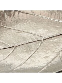 3-delige Set: Decoratieve Schalen "Blatt" Zilverkleurig - (L)26 X (B)14 Cm -Boltze boltze 3 delige set decoratieve schalen blatt zilverkleurig l 26 x b 14 cm 4