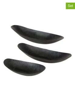 3-delige Set: Decoratieve Schalen "Resvik" Zwart