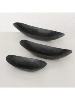 3-delige Set: Decoratieve Schalen "Resvik" Zwart -Boltze boltze 3 delige set decoratieve schalen resvik zwart 5