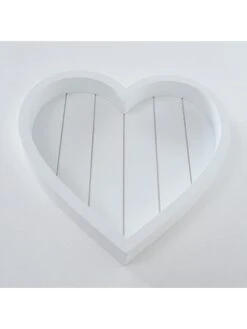 3-delige Set: Dienbladen "Hart" Wit -Boltze boltze 3 delige set dienbladen hart wit 2