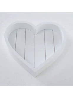 3-delige Set: Dienbladen "Hart" Wit -Boltze boltze 3 delige set dienbladen hart wit 3