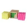 3-delige Set: Kaarsen "Bubble" Roze/groen - (H)7,5 Cm -Boltze boltze 3 delige set kaarsen bubble roze groen h 7 5 cm
