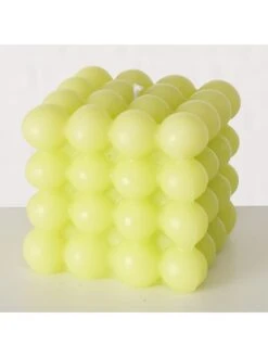 3-delige Set: Kaarsen "Bubble" Roze/groen - (H)7,5 Cm -Boltze boltze 3 delige set kaarsen bubble roze groen h 7 5 cm 3