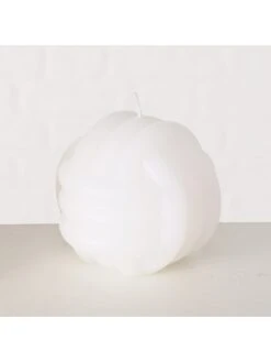 3-delige Set: Kaarsen "Knot" Lichtblauw/wit - 3x 250 G -Boltze boltze 3 delige set kaarsen knot lichtblauw wit 3x 250 g 3