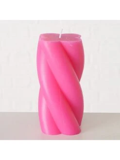 3-delige Set: Kaarsen "Twist" Roze/geel/groen - 3x 365 G -Boltze boltze 3 delige set kaarsen twist roze geel groen 3x 365 g 1