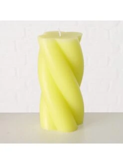 3-delige Set: Kaarsen "Twist" Roze/geel/groen - 3x 365 G -Boltze boltze 3 delige set kaarsen twist roze geel groen 3x 365 g 2