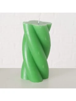 3-delige Set: Kaarsen "Twist" Roze/geel/groen - 3x 365 G -Boltze boltze 3 delige set kaarsen twist roze geel groen 3x 365 g 3