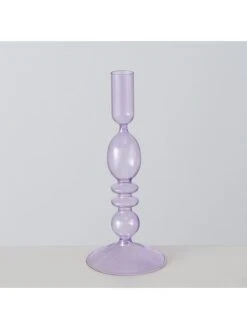 3-delige Set: Kaarshouders "Melony" Paars - (H)24 Cm -Boltze boltze 3 delige set kaarshouders melony paars h 24 cm 4