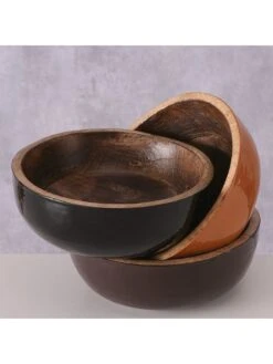 3-delige Set: Kommen "Faern" Bruin - Ø 19 Cm -Boltze boltze 3 delige set kommen faern bruin o 19 cm 7