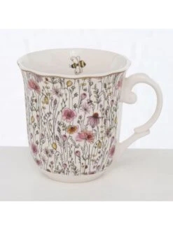 3-delige Set: Mokken "Babette" Meerkleurig/wit - 350 Ml -Boltze boltze 3 delige set mokken babette meerkleurig wit 350 ml 3