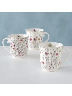 3-delige Set: Mokken "Babette" Meerkleurig/wit - 350 Ml -Boltze boltze 3 delige set mokken babette meerkleurig wit 350 ml 4