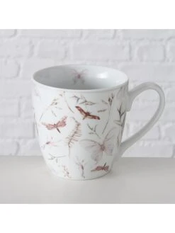 3-delige Set: Mokken "Falana" Wit/lichtroze - 480 Ml -Boltze boltze 3 delige set mokken falana wit lichtroze 480 ml 2