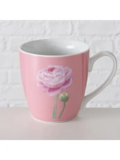 3-delige Set: Mokken "Rania" Lichtroze/abrikooskleurig/groen - 480 Ml -Boltze boltze 3 delige set mokken rania lichtroze abrikooskleurig groen 480 ml 2