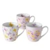 3-delige Set: Mokken "Vanessa" Wit/meerkleurig - 480 Ml