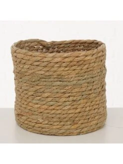 3-delige Set: Opbergmanden "Alisia" Naturel/wit -Boltze boltze 3 delige set opbergmanden alisia naturel wit 3