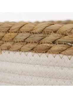 3-delige Set: Opbergmanden "Alisia" Naturel/wit -Boltze boltze 3 delige set opbergmanden alisia naturel wit 4